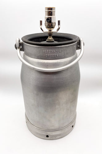Vintage Milk Can Lamp