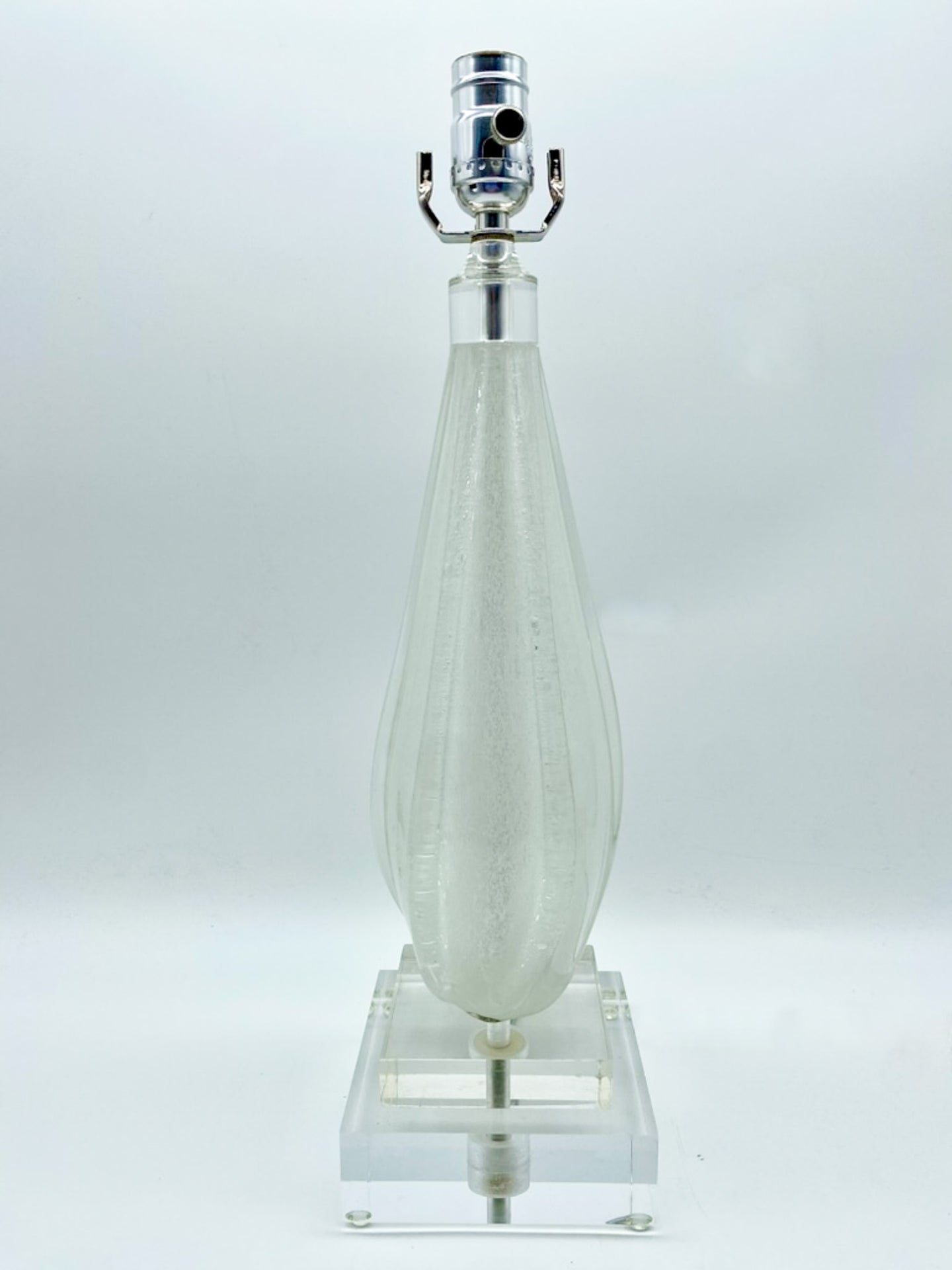 Vintage White Murano Lamp