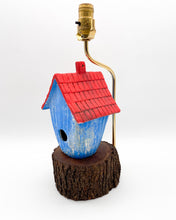 Load image into Gallery viewer, Vintage Ceramic Birdhouse Lamp, 13.5&quot; to socket