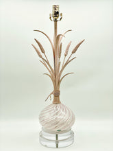 Load image into Gallery viewer, lamps, lamps store, lighting store, Dallas lampshade store, Dallas lamps, interior design Dallas, lampshade store, lampshades Dallas, Murano lamp, Italian blown glass, Italian lamp, Florentine metalwork, antique Murano glass, Murano glass, Murano, Venetian, Venetian glass, hand blown glass, acrylic base, acrylic base lamp

