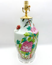 Load image into Gallery viewer, lamps, lamps store, lighting store, Dallas lampshade store, Dallas lamps, interior design Dallas, lampshade store, lampshades Dallas, Chinese ceramic, hand painted, ceramic, celadon, acrylic base, acrylic, antiques, vintage lamps, oriental lamps
