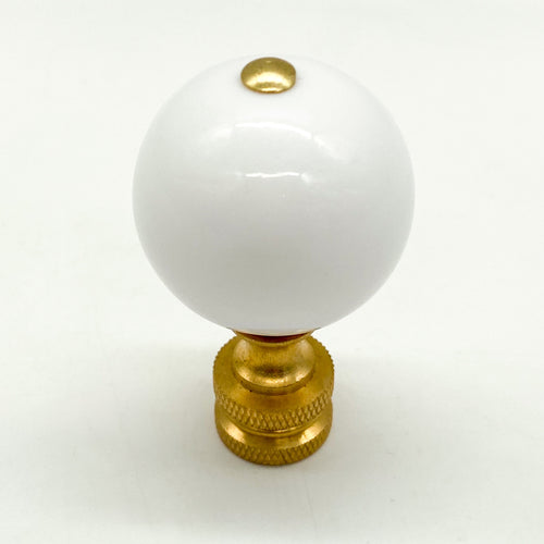 White Ball Finial