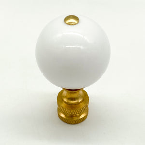 White Ball Finial