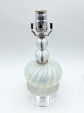 Load image into Gallery viewer, White Murano Glass Melon Table Lamp
