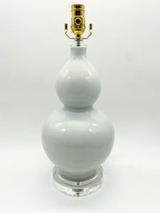 White Ceramic Double Gourd Lamp