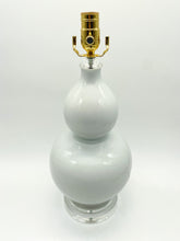 Load image into Gallery viewer, White Ceramic Double Gourd Lamp