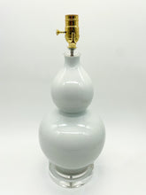 Load image into Gallery viewer, White Ceramic Double Gourd Lamp