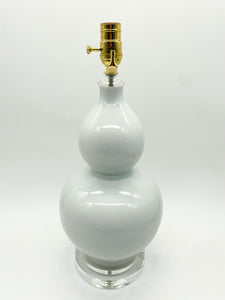 White Ceramic Double Gourd Lamp