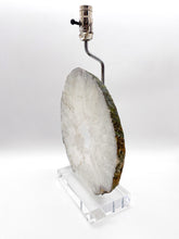 Load image into Gallery viewer, Grey/White Agate Slab Lamp, ~28&quot;