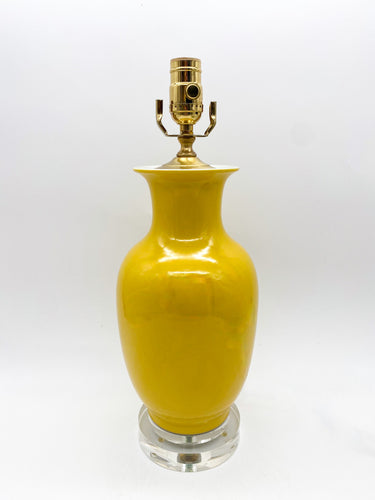 Yellow Fish Tail Table Lamp