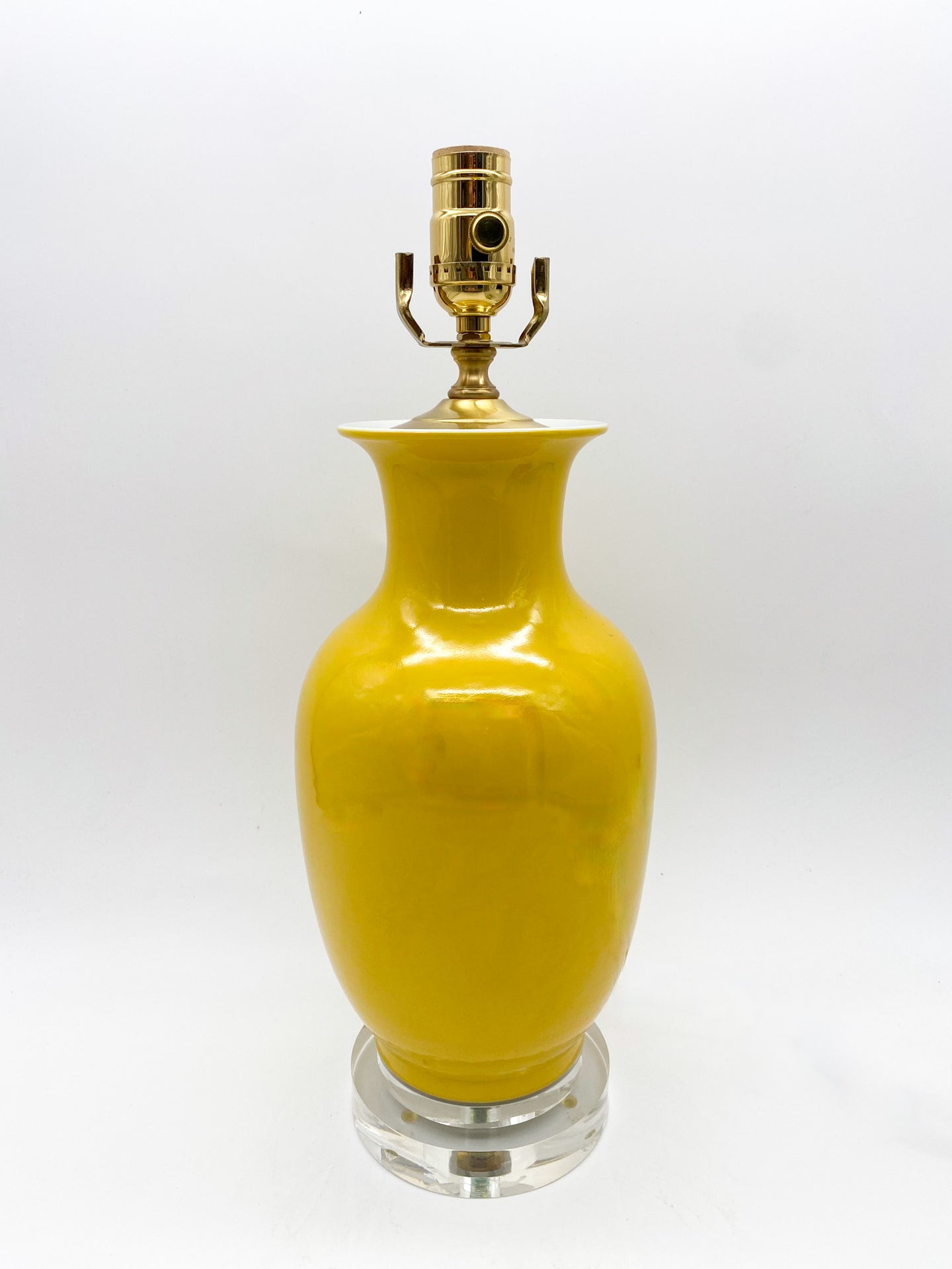 Yellow Fish Tail Table Lamp