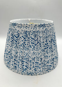 blue and white lampshade, speckled blue and white lampshade, dotted blue and white lampshade, animal print blue and white lampshade, blue and white fabric lampshade, lampshades dallas, dallas texas lamps