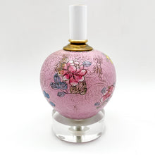 Load image into Gallery viewer, Petit Antique Chinese Rose Pink Ginger Jar - 10-3/4" height with shade