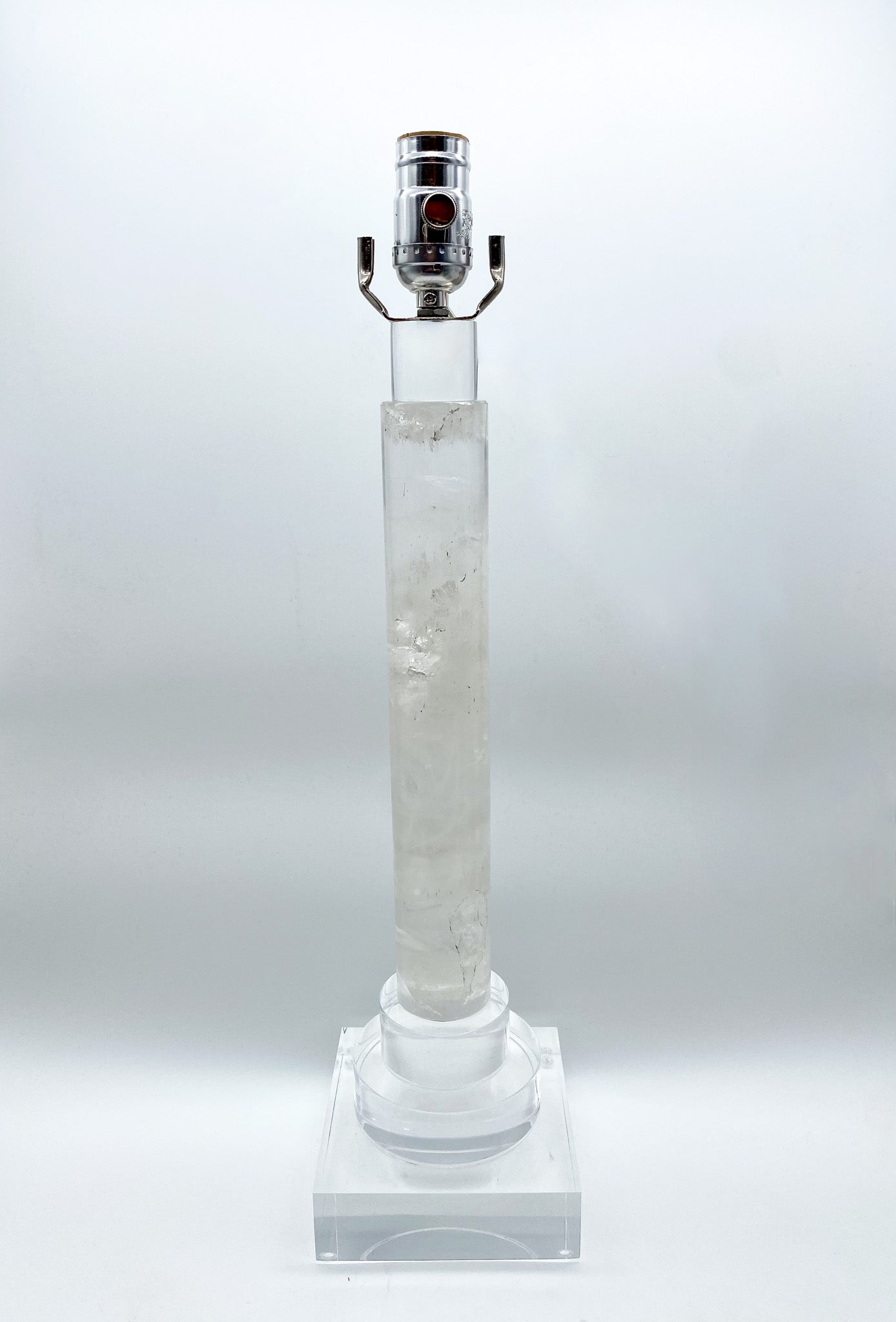 Rock Crystal Column Table Lamp