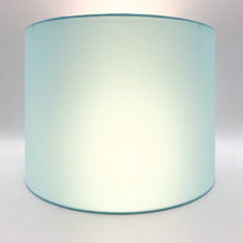 Load image into Gallery viewer, Sky Blue Pongee Synthetic Silk Drum Shade 14"