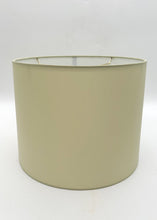 Load image into Gallery viewer, synthetic-pongee-drum,-12in,-Celadon, synthetic pongee drum, lampshades dallas, lamp shade store dallas, lighting store dallas, lamp store dallas, green lampshade, light green lampshade, celadon lampshade