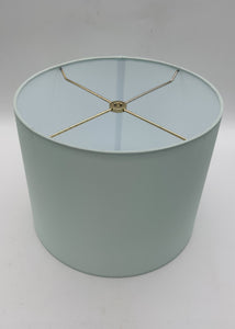 synthetic pongee drum, lampshade, lampshades dallas, light blue lampshade, baby blue lampshade, lamp store dallas, lamp shade store dallas, lamp shade, pongee drum, blue shade